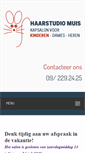 Mobile Screenshot of haarstudiomuis.be